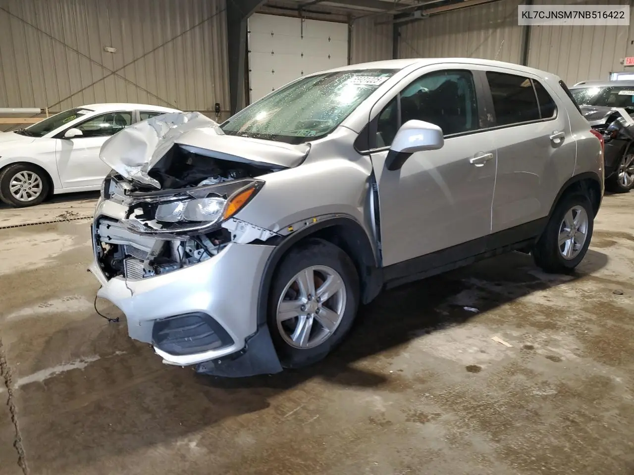 2022 Chevrolet Trax Ls VIN: KL7CJNSM7NB516422 Lot: 55931225