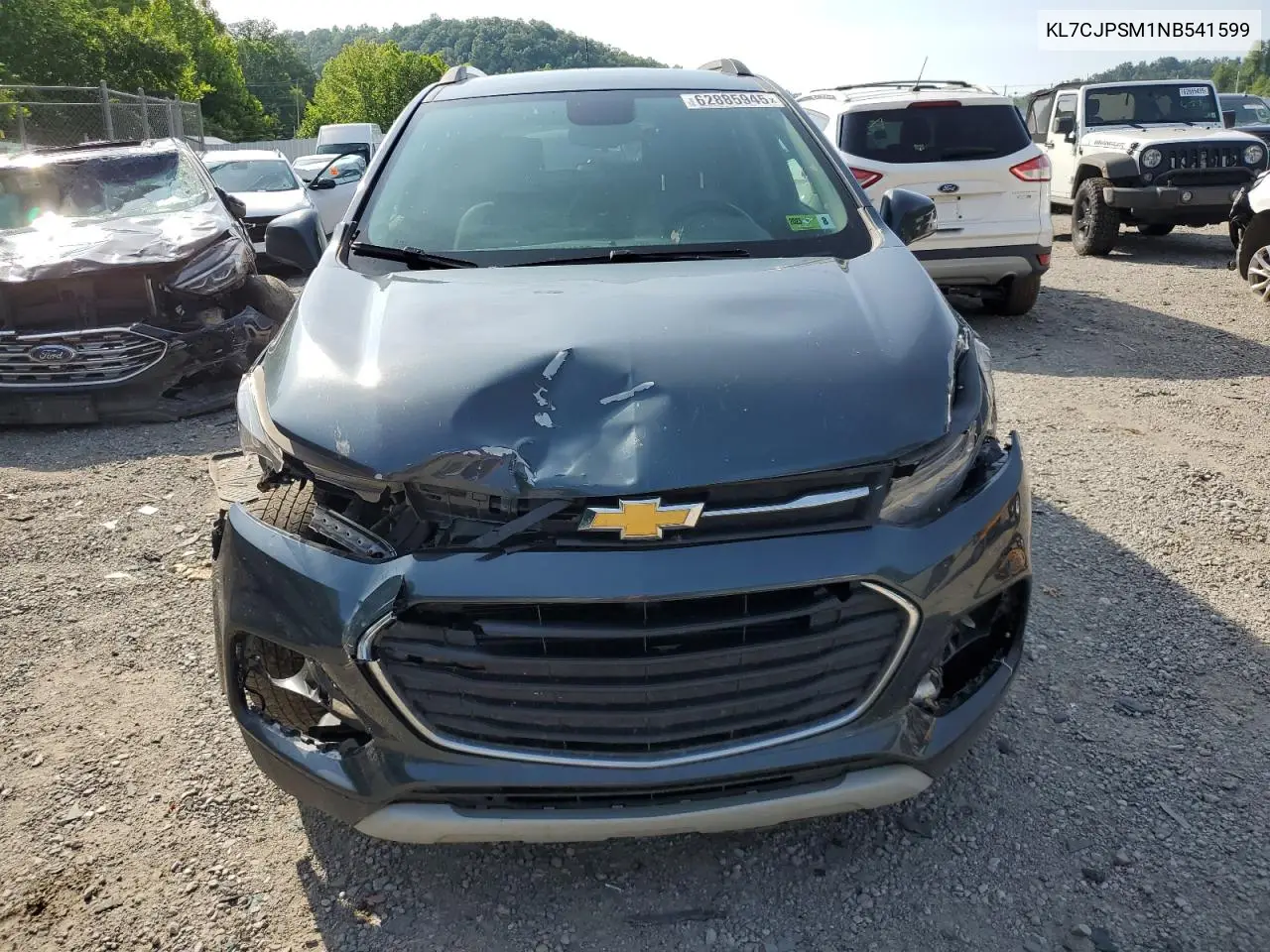 2022 Chevrolet Trax 1Lt VIN: KL7CJPSM1NB541599 Lot: 62885945