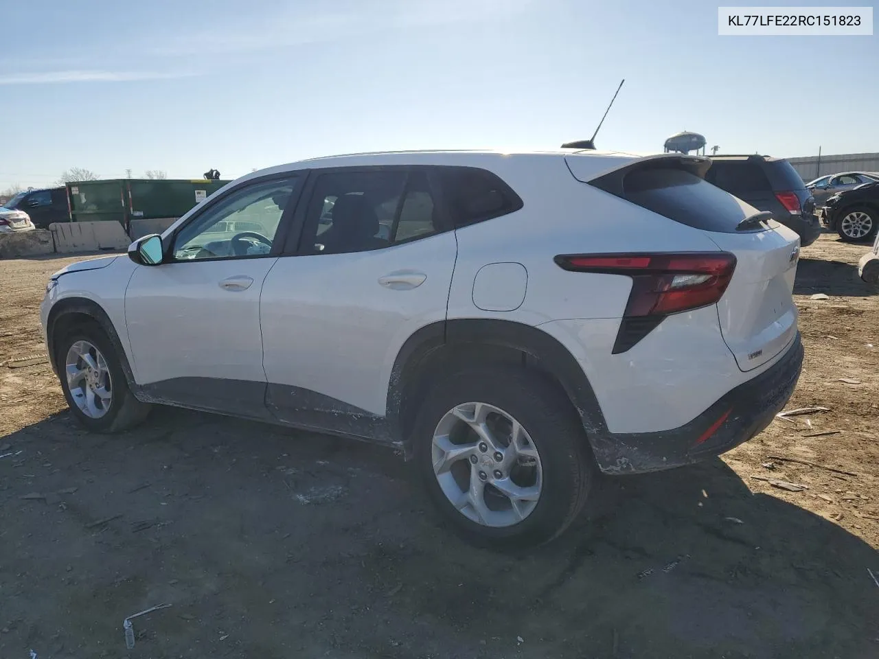2024 Chevrolet Trax Ls VIN: KL77LFE22RC151823 Lot: 42881795