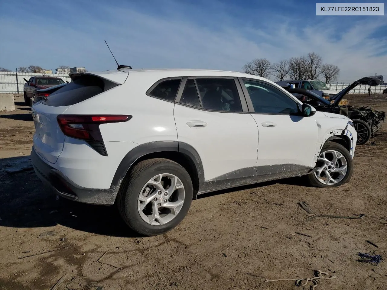 2024 Chevrolet Trax Ls VIN: KL77LFE22RC151823 Lot: 42881795