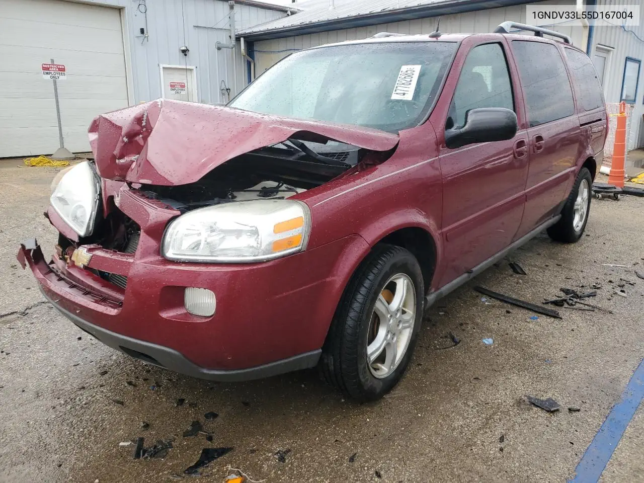 2005 Chevrolet Uplander Lt VIN: 1GNDV33L55D167004 Lot: 47782685