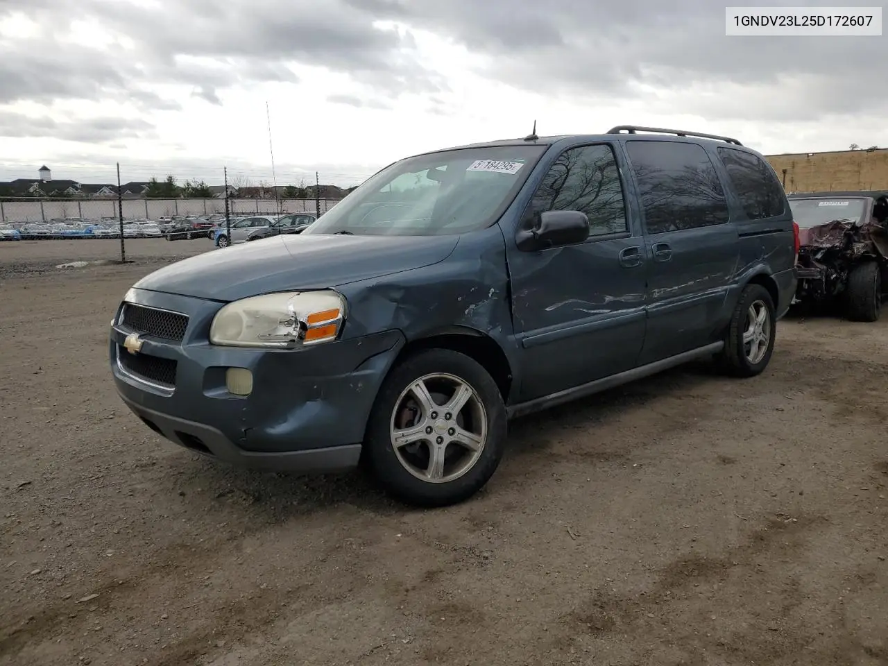 2005 Chevrolet Uplander Ls VIN: 1GNDV23L25D172607 Lot: 51184295