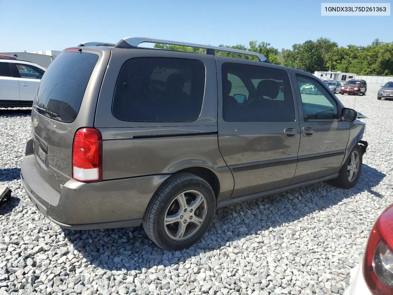 2005 Chevrolet Uplander Lt VIN: 1GNDX33L75D261363 Lot: 53190925