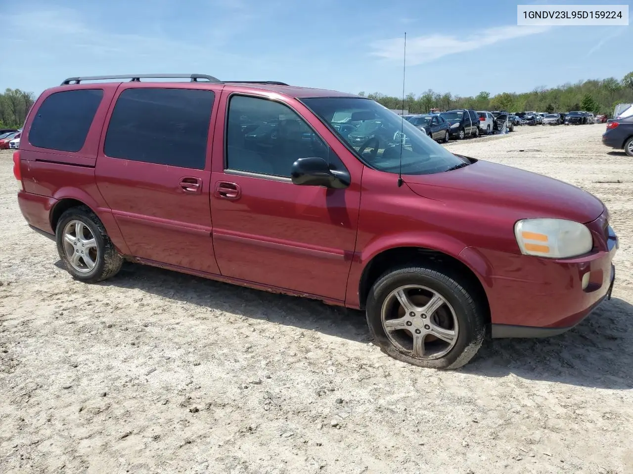 2005 Chevrolet Uplander Ls VIN: 1GNDV23L95D159224 Lot: 53939485