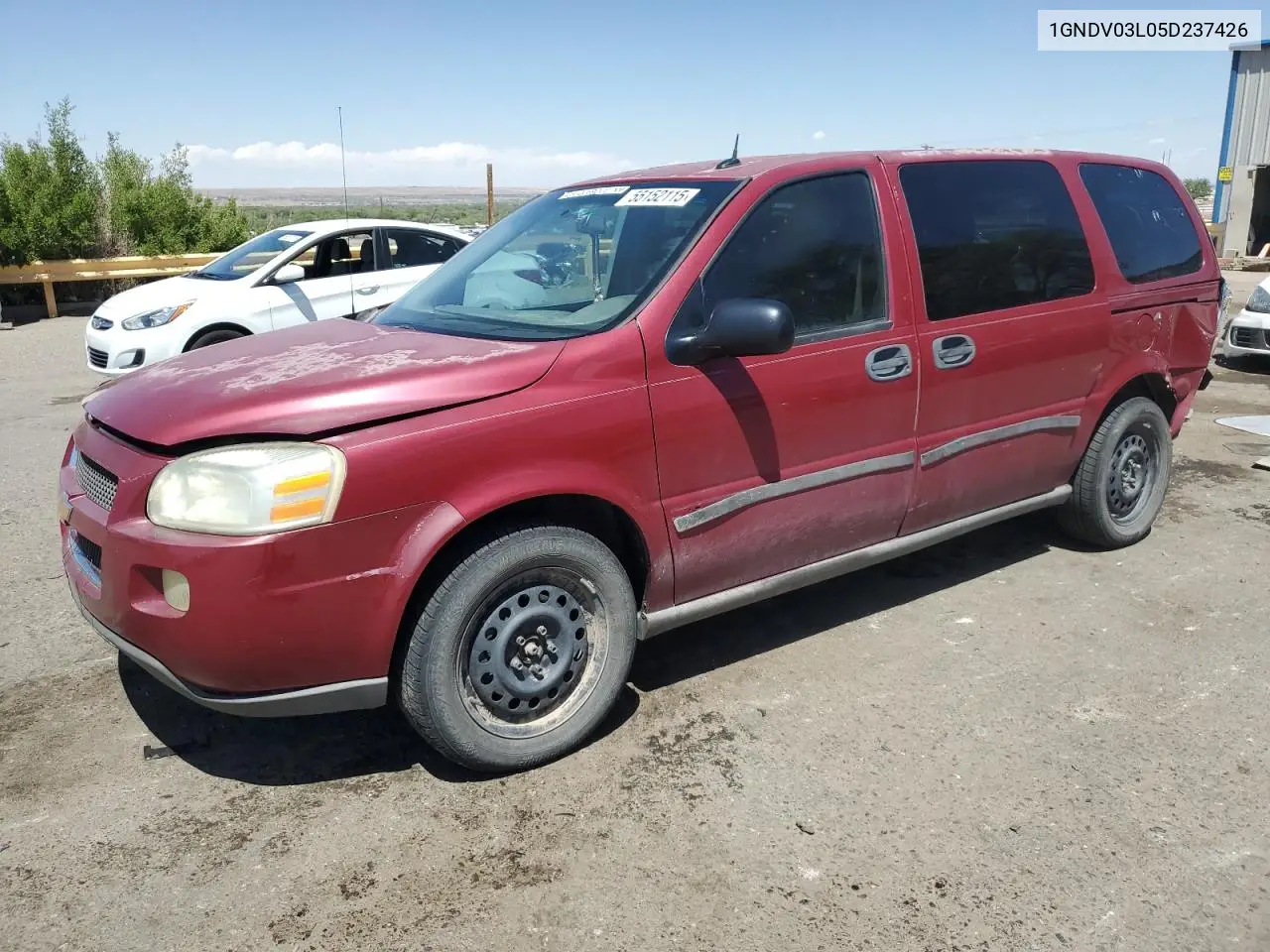 2005 Chevrolet Uplander VIN: 1GNDV03L05D237426 Lot: 55152115