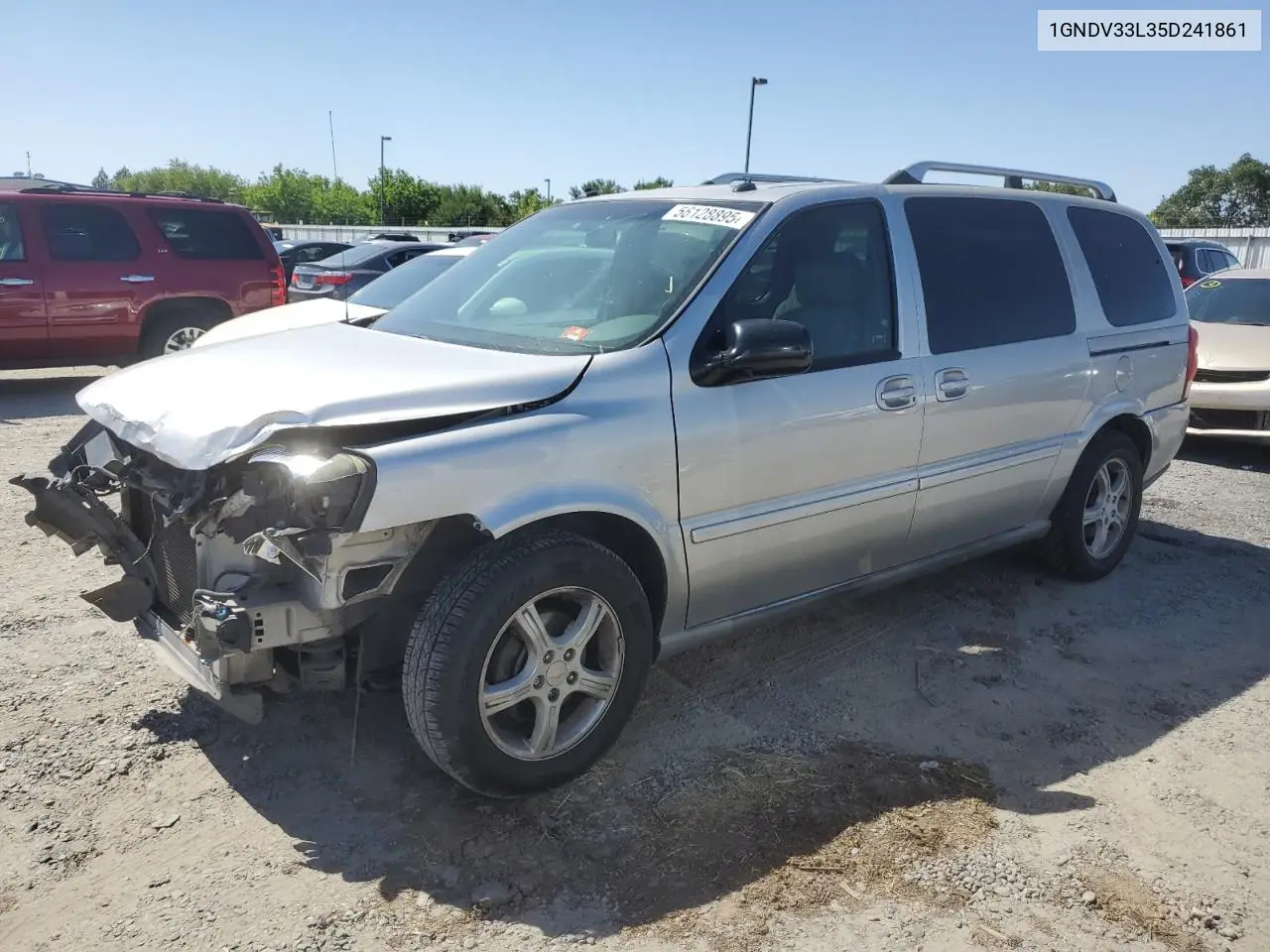 2005 Chevrolet Uplander Lt VIN: 1GNDV33L35D241861 Lot: 56128895