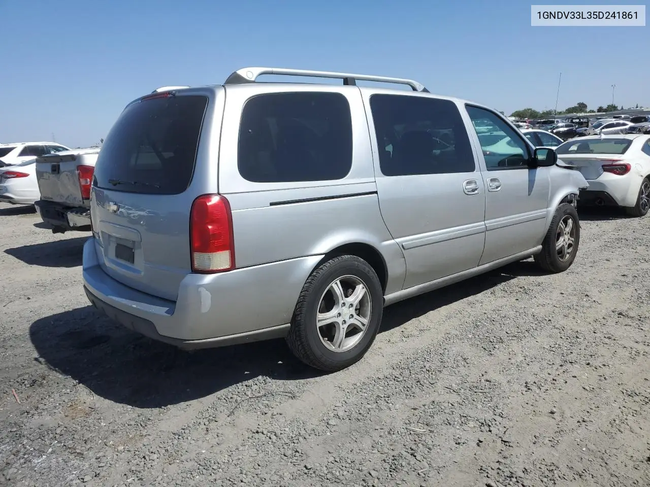 2005 Chevrolet Uplander Lt VIN: 1GNDV33L35D241861 Lot: 56128895