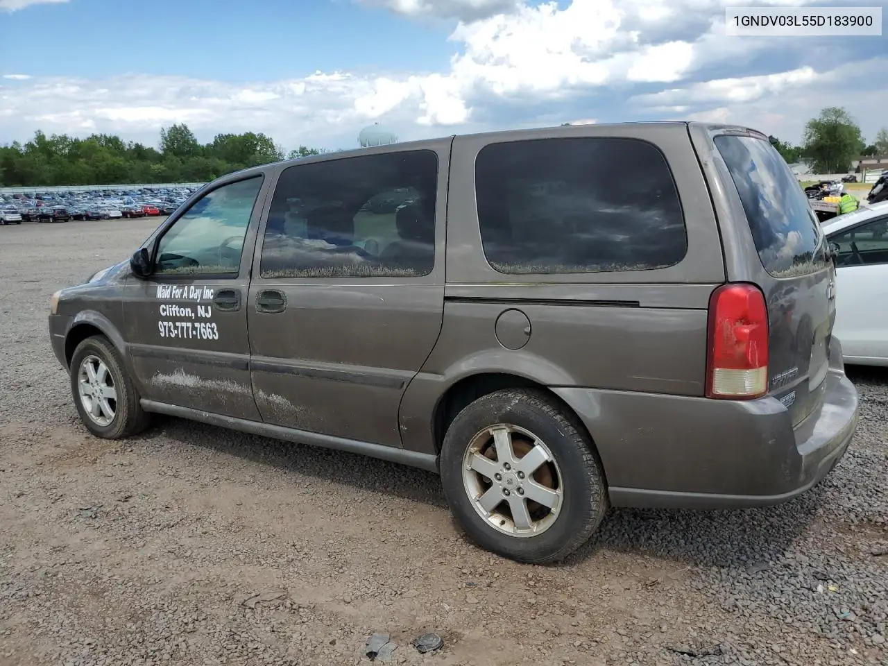2005 Chevrolet Uplander VIN: 1GNDV03L55D183900 Lot: 56283285