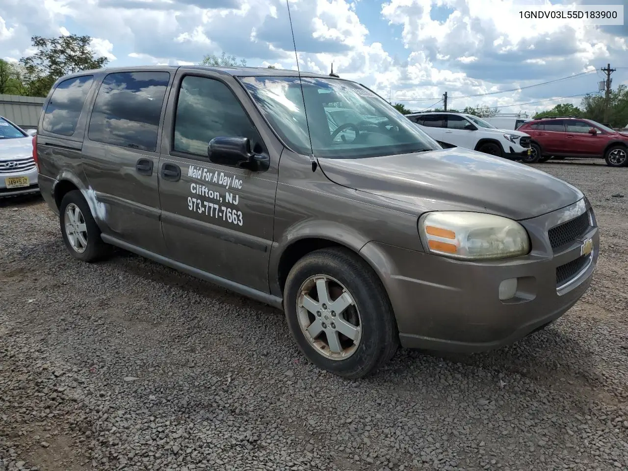 2005 Chevrolet Uplander VIN: 1GNDV03L55D183900 Lot: 56283285
