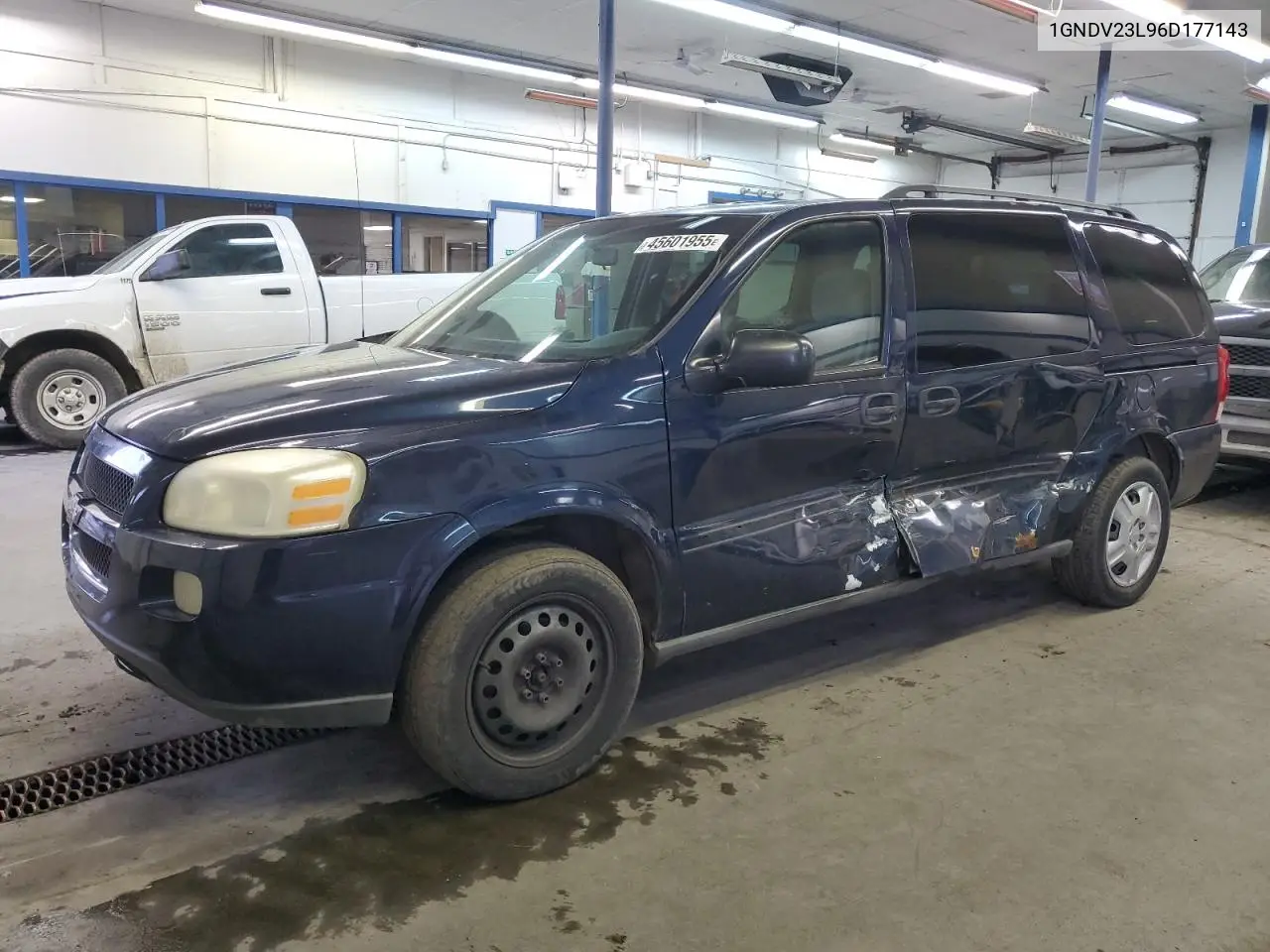 2006 Chevrolet Uplander Ls VIN: 1GNDV23L96D177143 Lot: 45601955