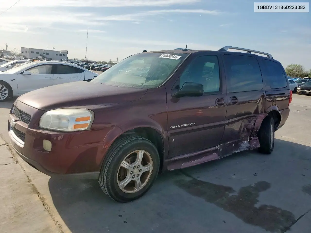 2006 Chevrolet Uplander Incomplete VIN: 1GBDV13186D223082 Lot: 49682435