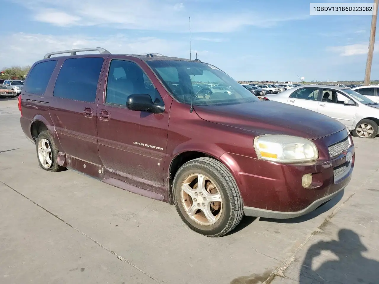 2006 Chevrolet Uplander Incomplete VIN: 1GBDV13186D223082 Lot: 49682435