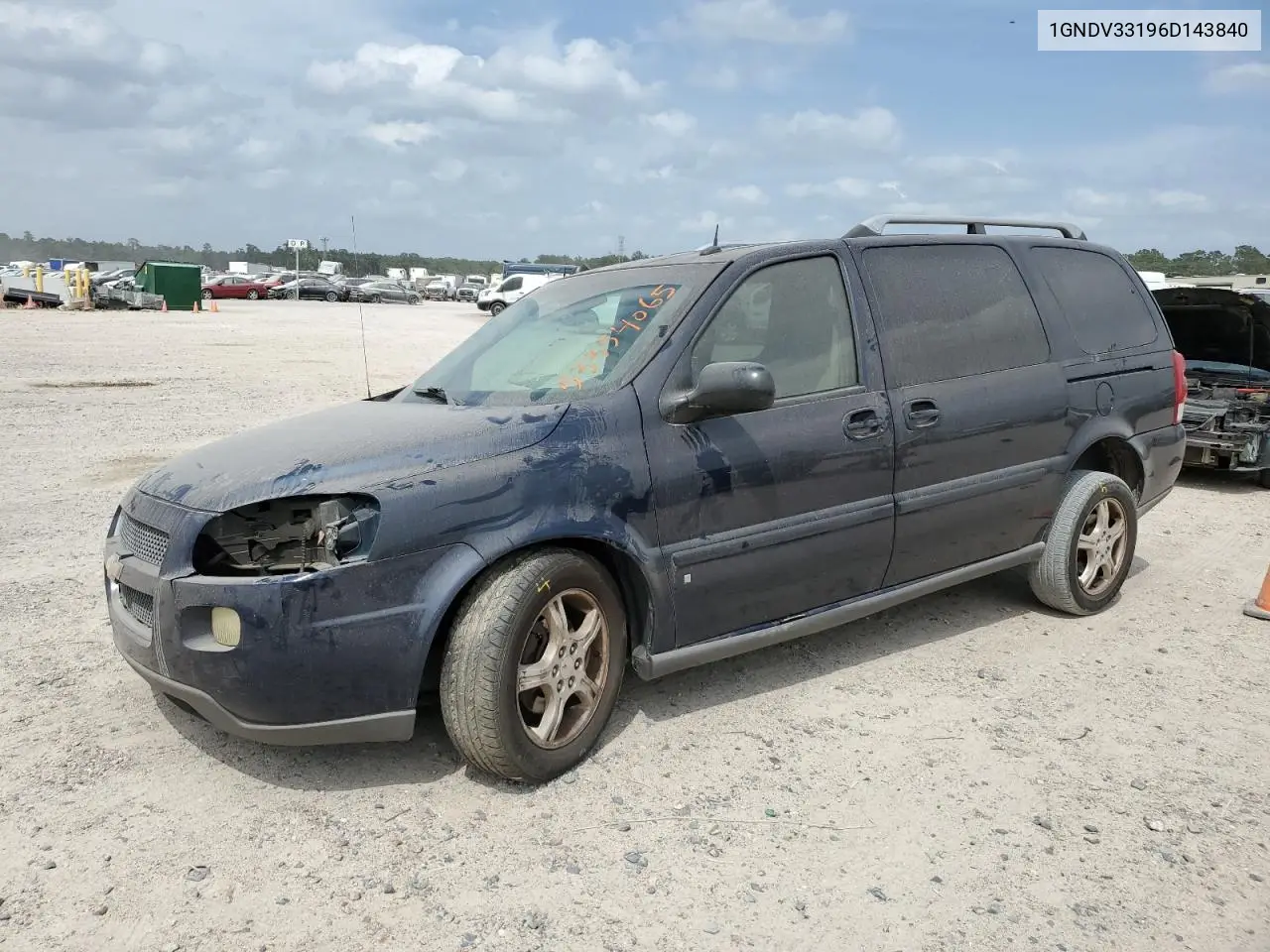 2006 Chevrolet Uplander Lt VIN: 1GNDV33196D143840 Lot: 53354065