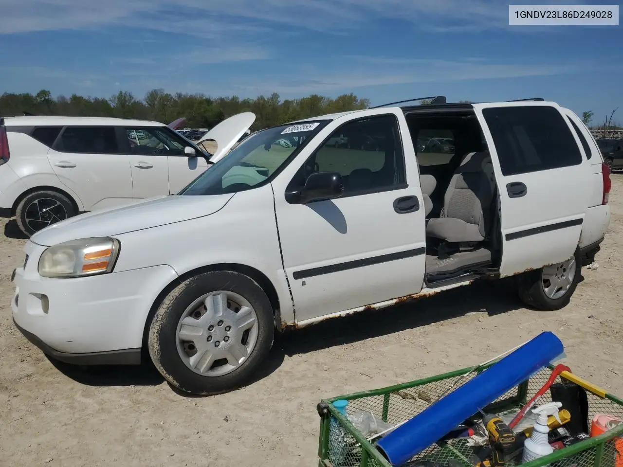 2006 Chevrolet Uplander Ls VIN: 1GNDV23L86D249028 Lot: 53663565