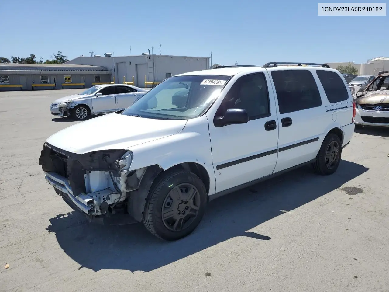 2006 Chevrolet Uplander Ls VIN: 1GNDV23L66D240182 Lot: 57594395