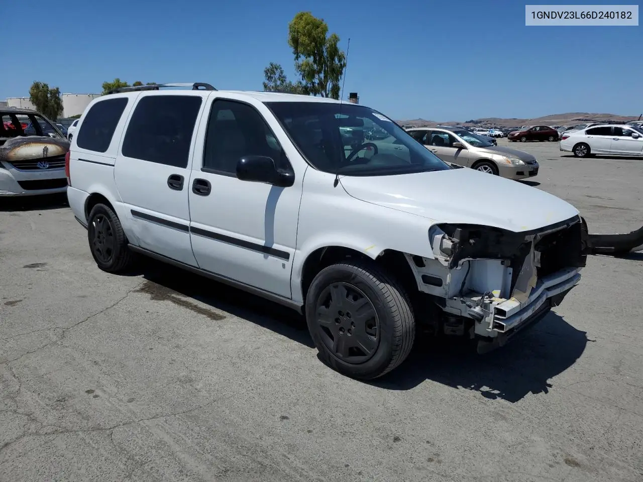 2006 Chevrolet Uplander Ls VIN: 1GNDV23L66D240182 Lot: 57594395