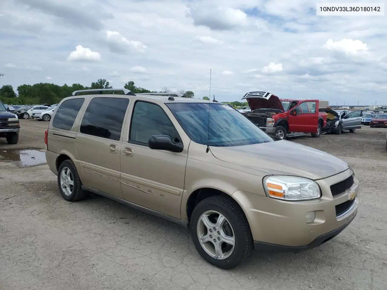2006 Chevrolet Uplander Lt VIN: 1GNDV33L36D180142 Lot: 58047965
