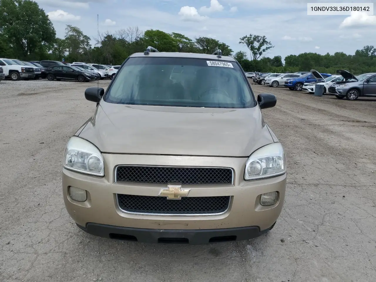 2006 Chevrolet Uplander Lt VIN: 1GNDV33L36D180142 Lot: 58047965