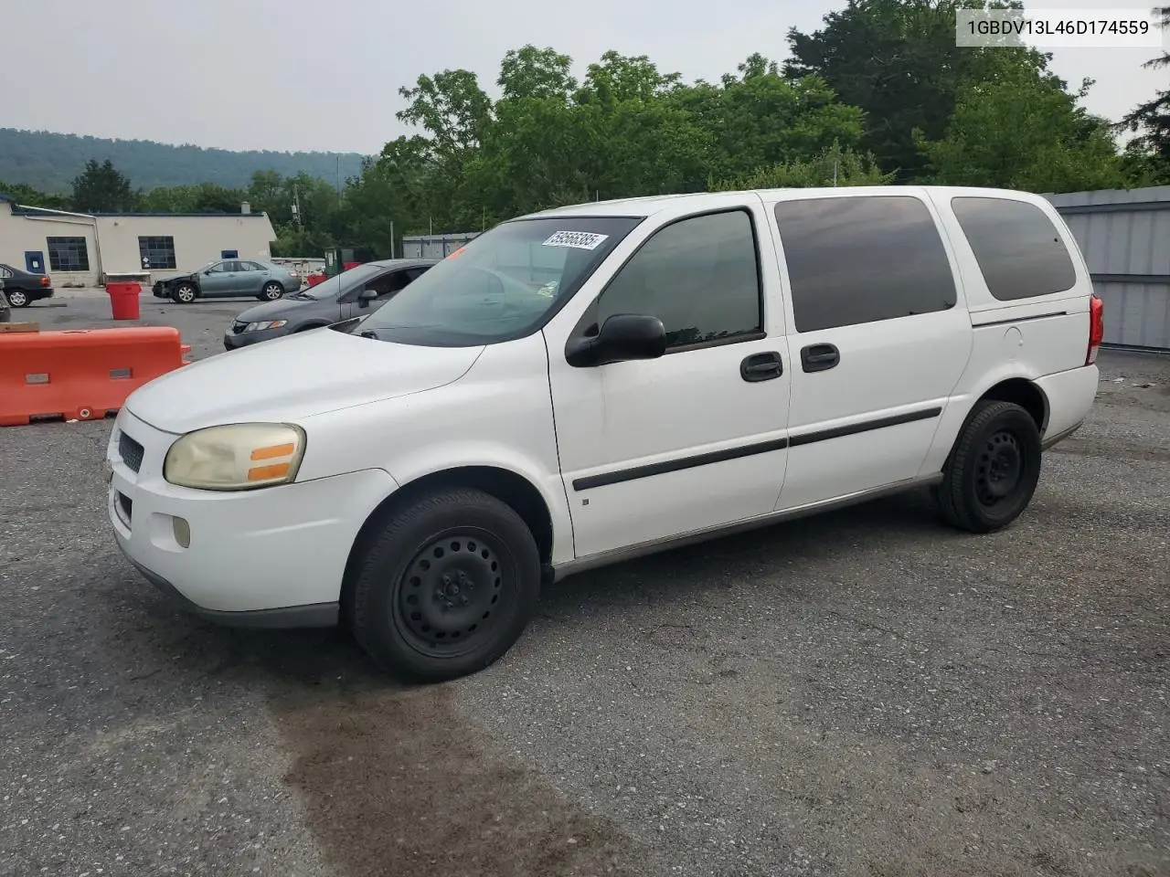2006 Chevrolet Uplander Incomplete VIN: 1GBDV13L46D174559 Lot: 59566385