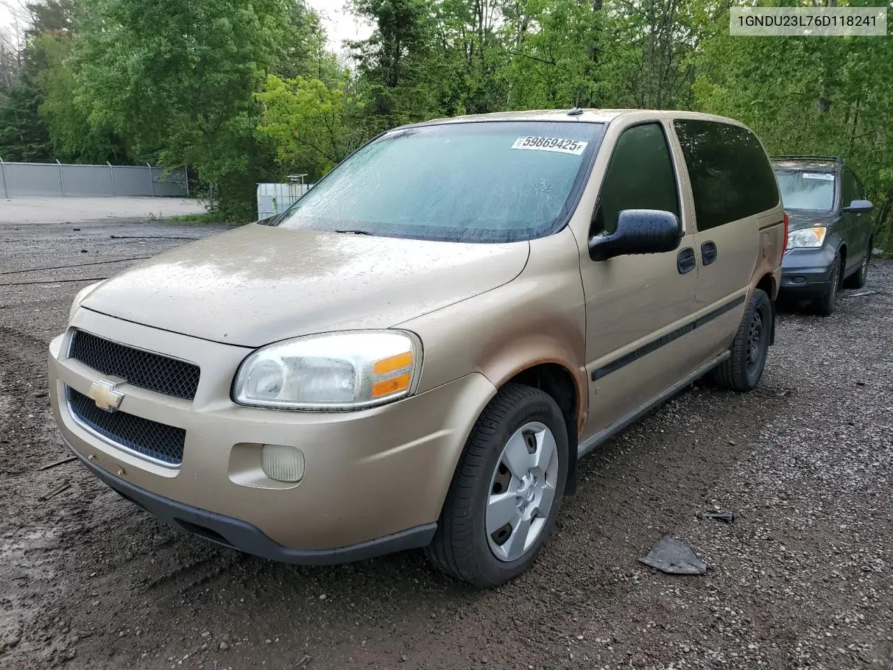2006 Chevrolet Uplander Ls VIN: 1GNDU23L76D118241 Lot: 59869425