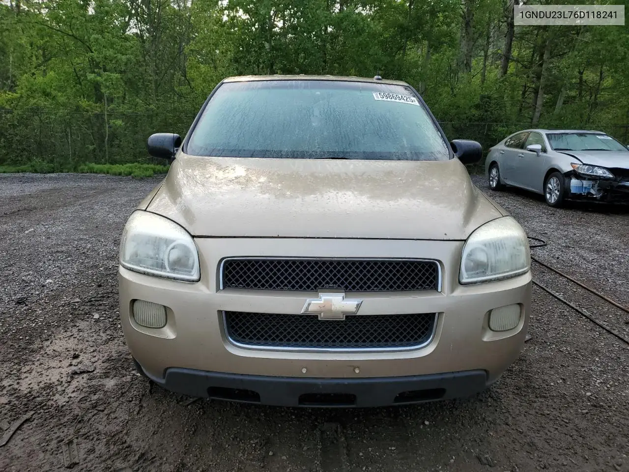 2006 Chevrolet Uplander Ls VIN: 1GNDU23L76D118241 Lot: 59869425