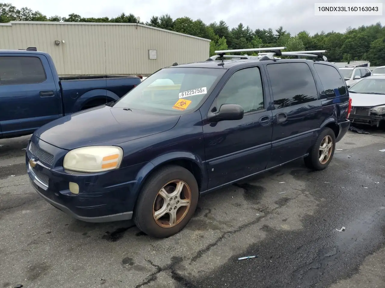 2006 Chevrolet Uplander Lt VIN: 1GNDX33L16D163043 Lot: 61225755