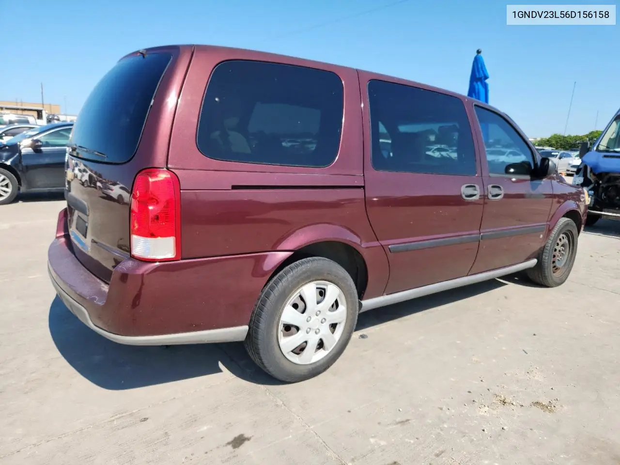 2006 Chevrolet Uplander Ls VIN: 1GNDV23L56D156158 Lot: 61463085