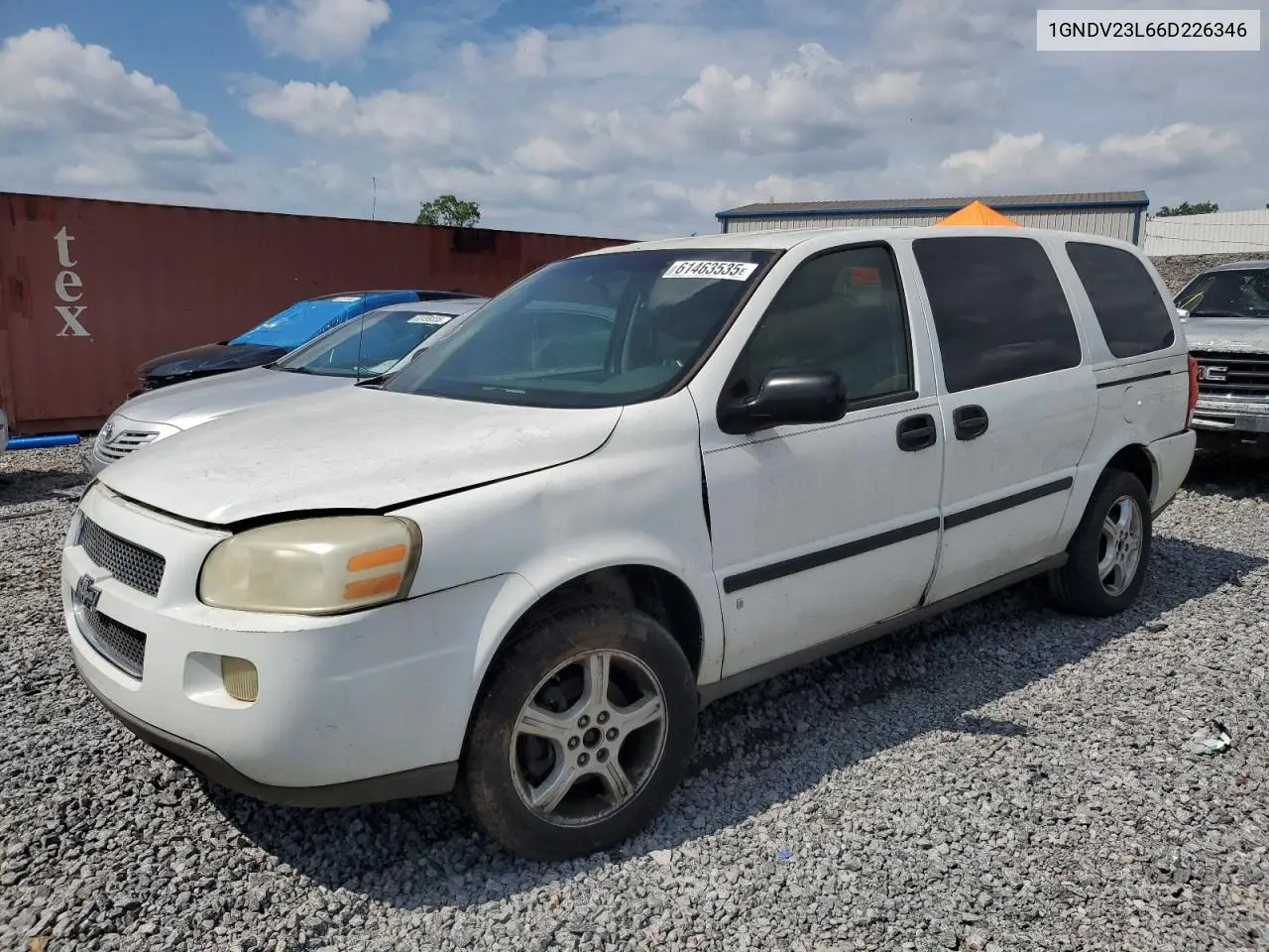 2006 Chevrolet Uplander Ls VIN: 1GNDV23L66D226346 Lot: 61463535