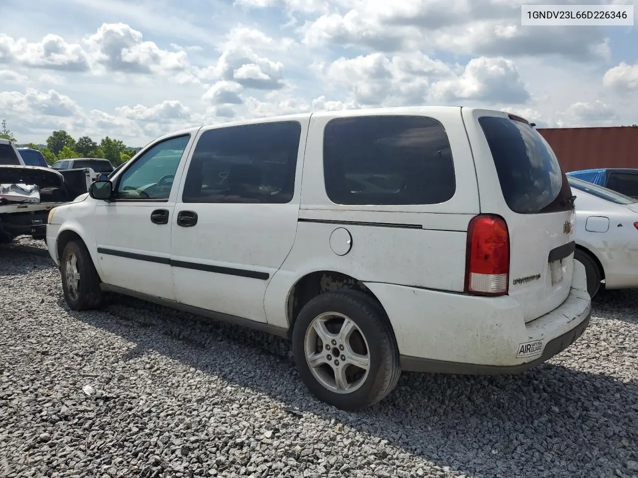2006 Chevrolet Uplander Ls VIN: 1GNDV23L66D226346 Lot: 61463535