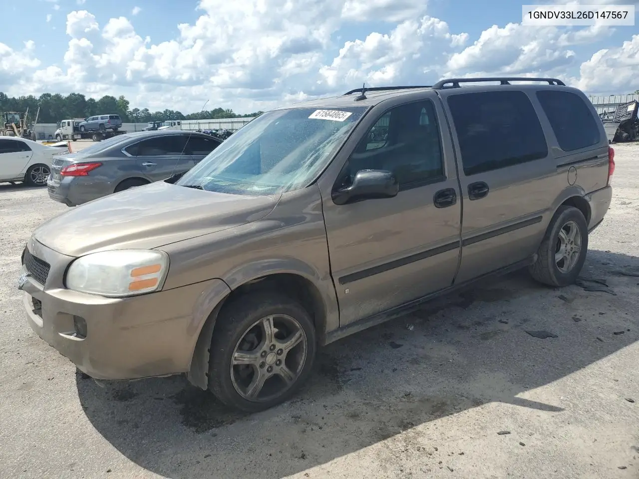 2006 Chevrolet Uplander Lt VIN: 1GNDV33L26D147567 Lot: 61584865