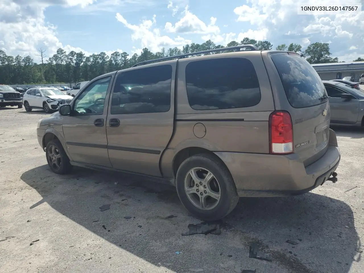 2006 Chevrolet Uplander Lt VIN: 1GNDV33L26D147567 Lot: 61584865