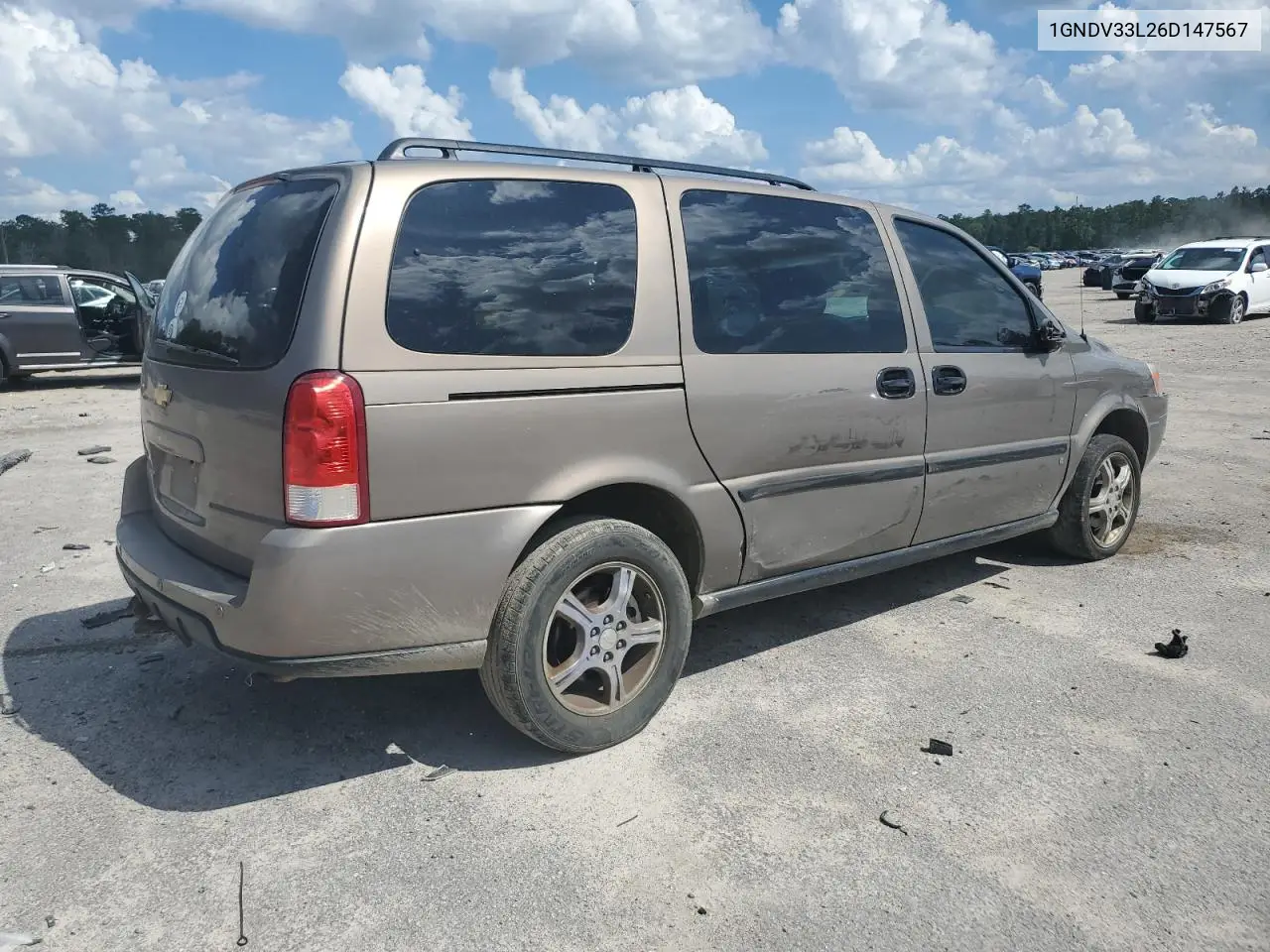 2006 Chevrolet Uplander Lt VIN: 1GNDV33L26D147567 Lot: 61584865