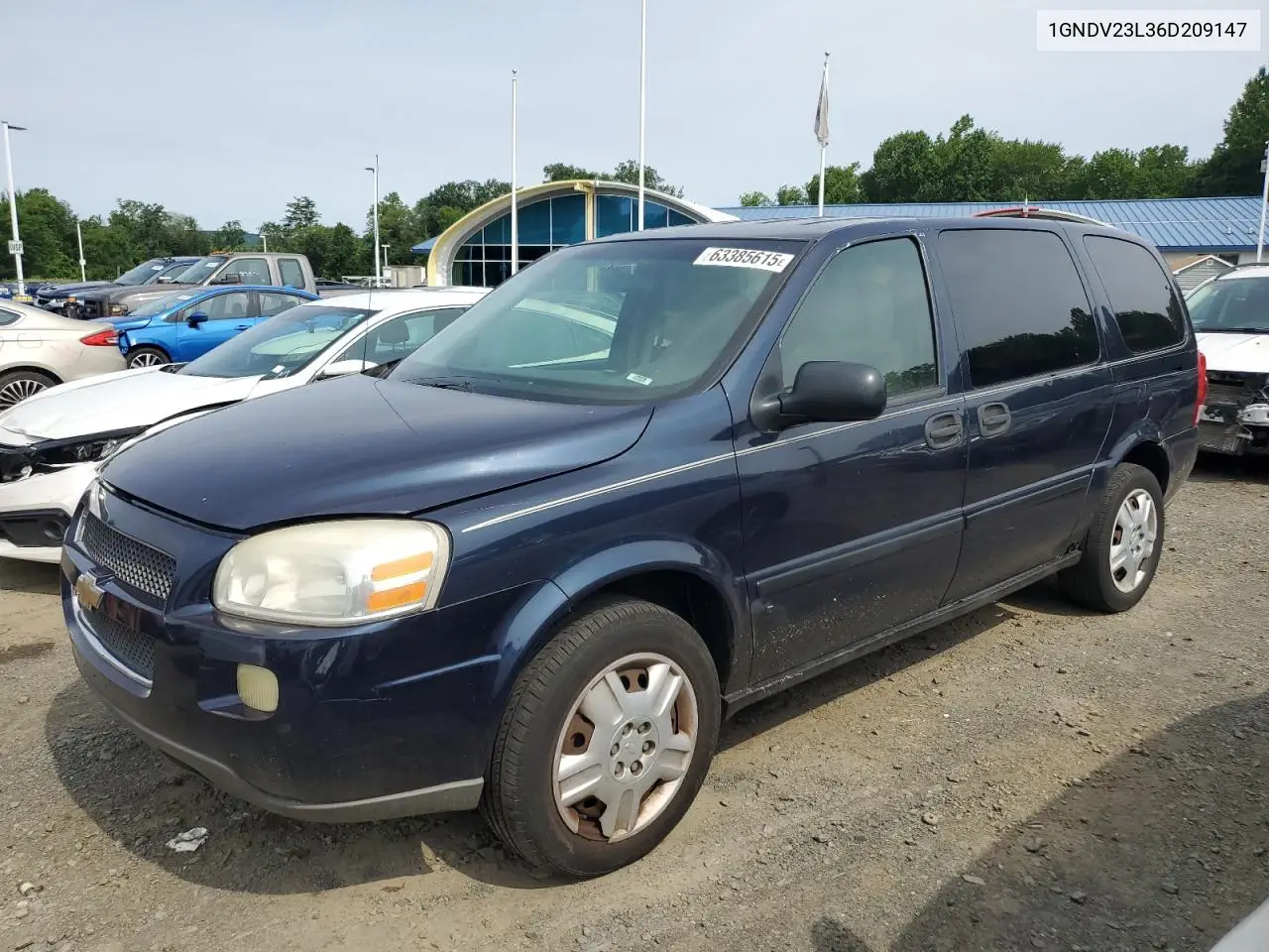2006 Chevrolet Uplander Ls VIN: 1GNDV23L36D209147 Lot: 63385615