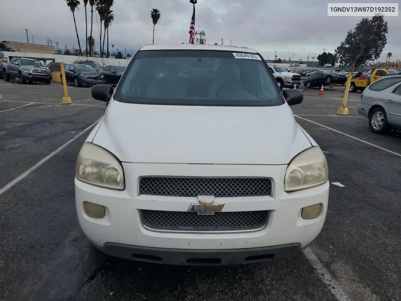 2007 Chevrolet Uplander VIN: 1GNDV13W87D192352 Lot: 43649165