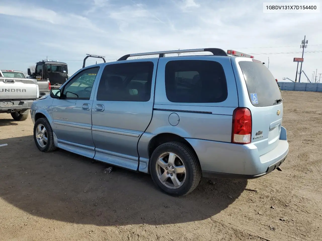 2007 Chevrolet Uplander Incomplete VIN: 1GBDV131X7D154400 Lot: 48809105