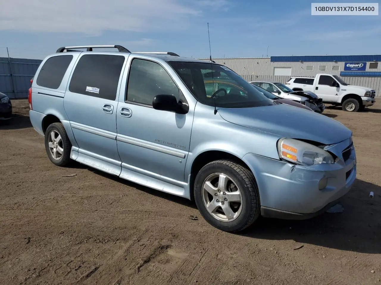 2007 Chevrolet Uplander Incomplete VIN: 1GBDV131X7D154400 Lot: 48809105