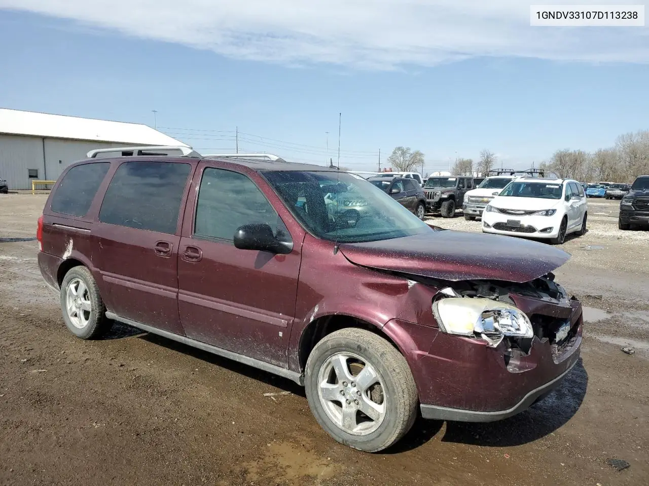 2007 Chevrolet Uplander Lt VIN: 1GNDV33107D113238 Lot: 51501155