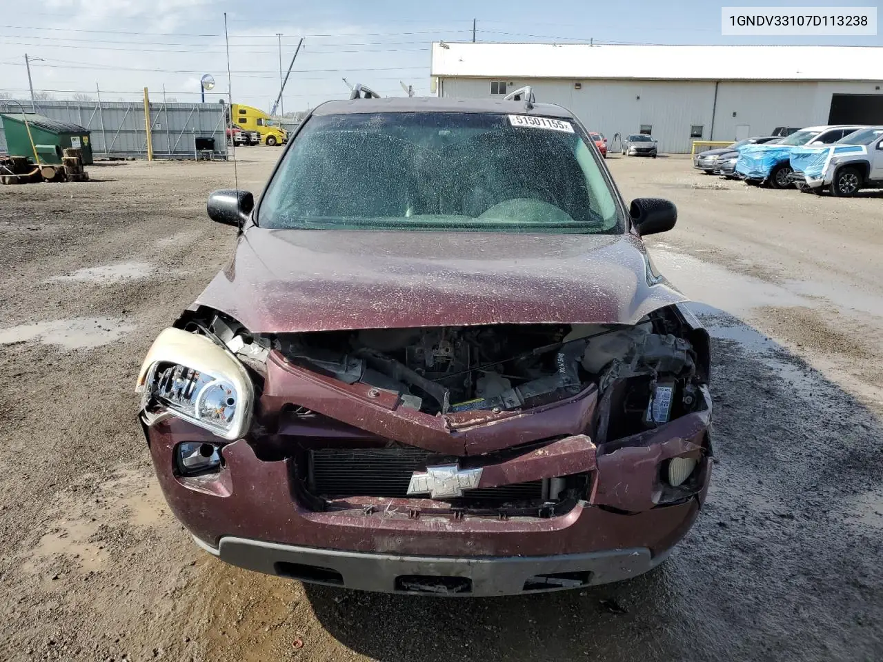 2007 Chevrolet Uplander Lt VIN: 1GNDV33107D113238 Lot: 51501155