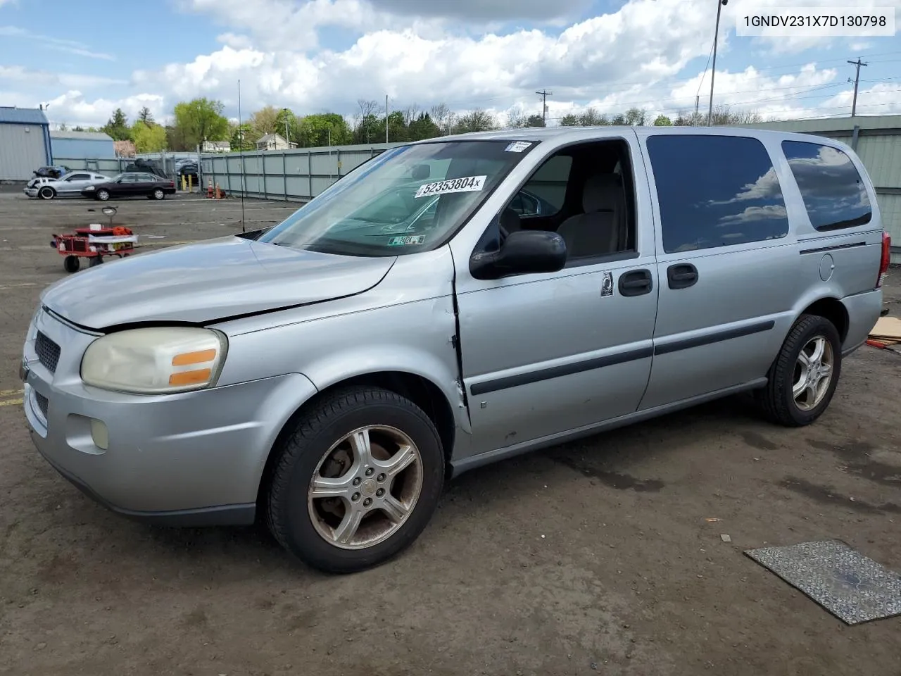 2007 Chevrolet Uplander Ls VIN: 1GNDV231X7D130798 Lot: 52353804