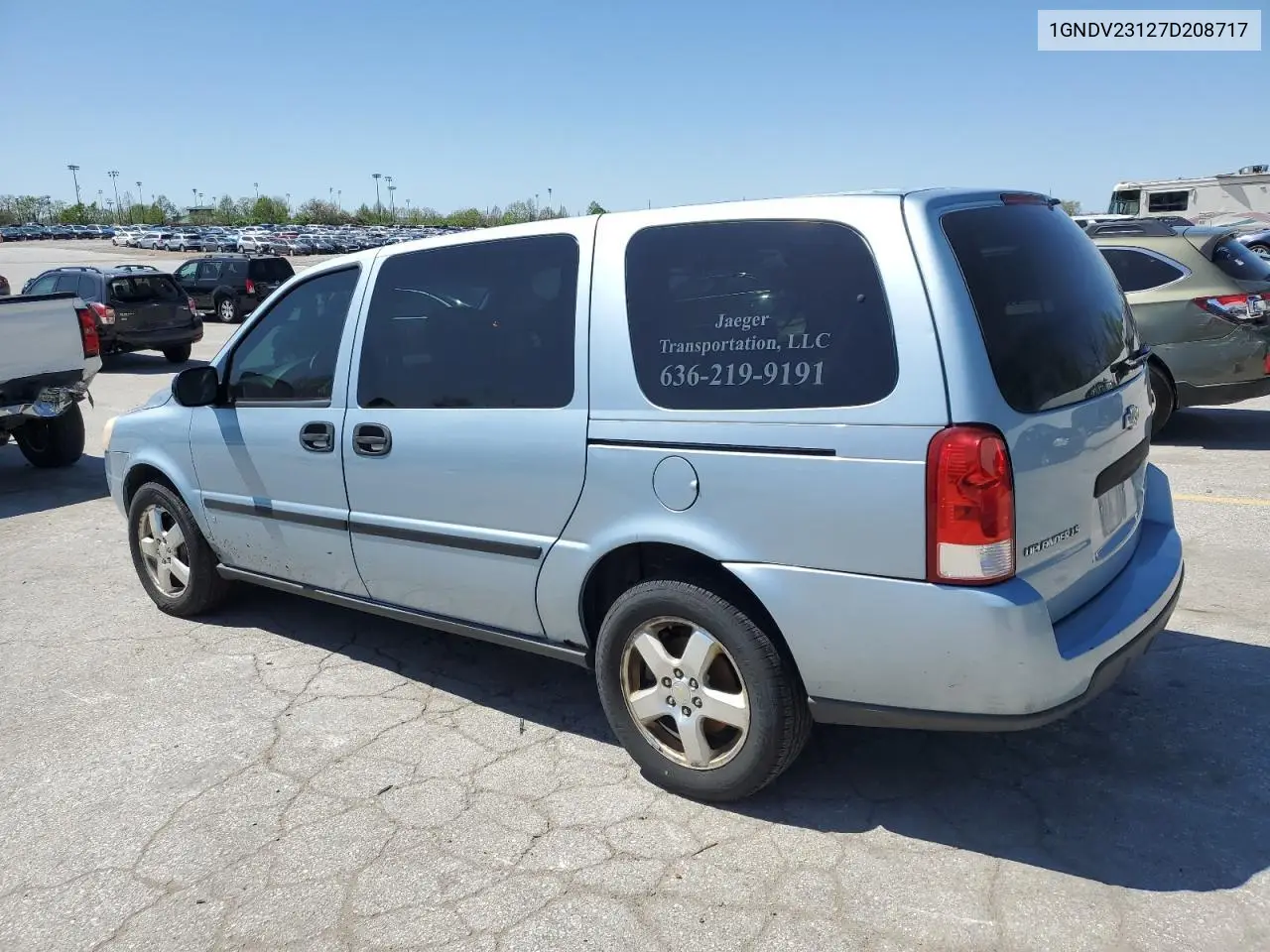 2007 Chevrolet Uplander Ls VIN: 1GNDV23127D208717 Lot: 52704335