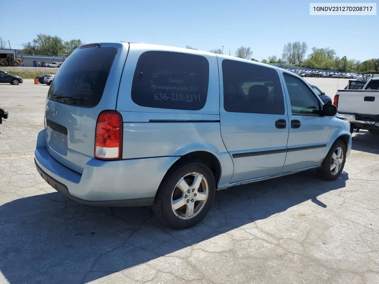 2007 Chevrolet Uplander Ls VIN: 1GNDV23127D208717 Lot: 52704335