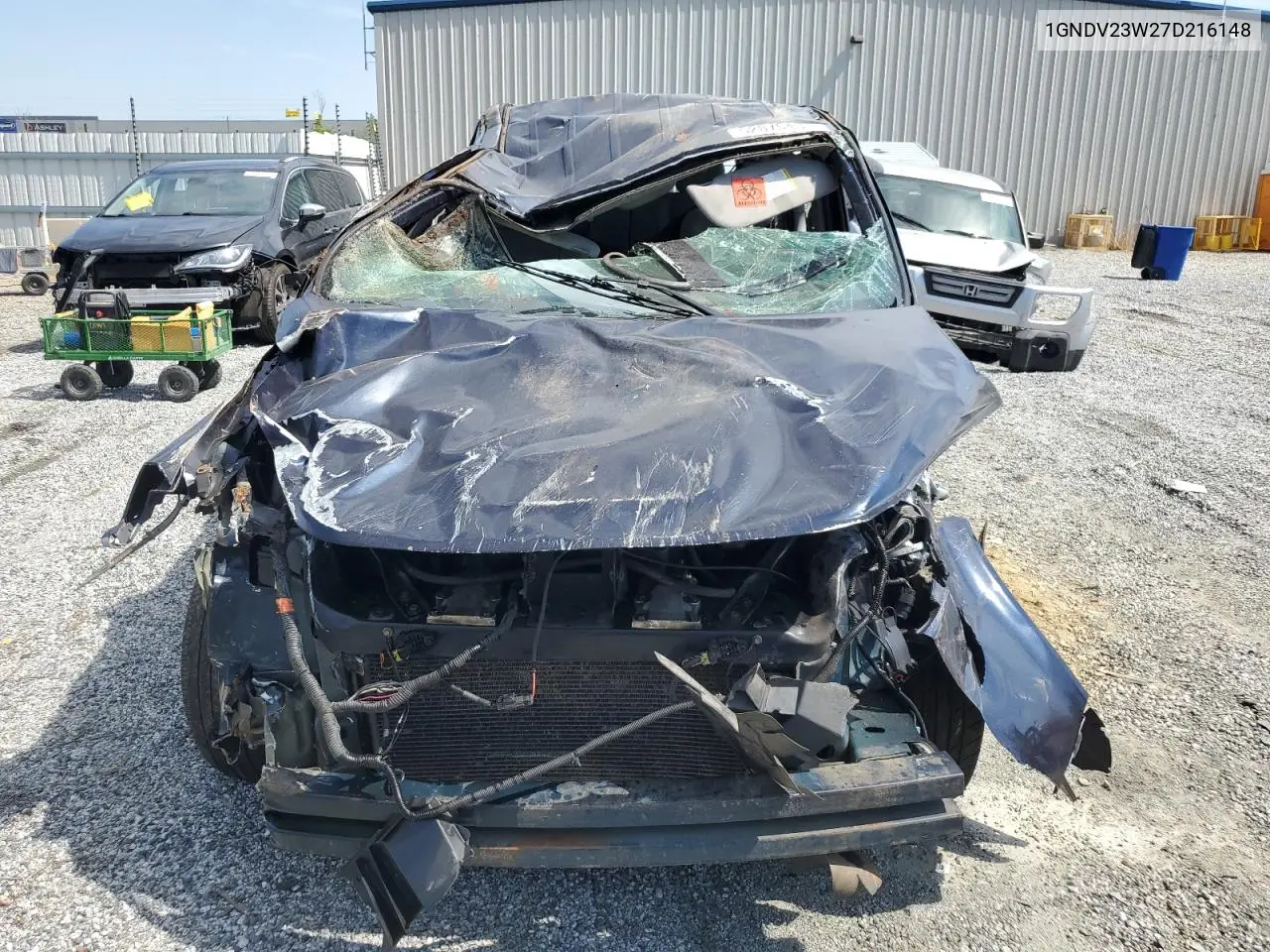 2007 Chevrolet Uplander Ls VIN: 1GNDV23W27D216148 Lot: 52876455