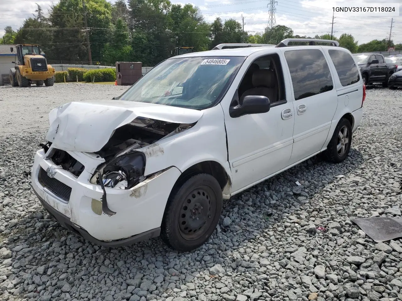2007 Chevrolet Uplander Lt VIN: 1GNDV33167D118024 Lot: 54846805