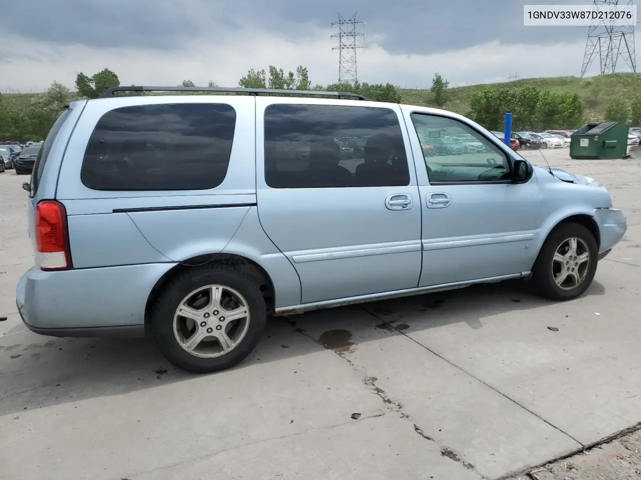 2007 Chevrolet Uplander Lt VIN: 1GNDV33W87D212076 Lot: 59703395