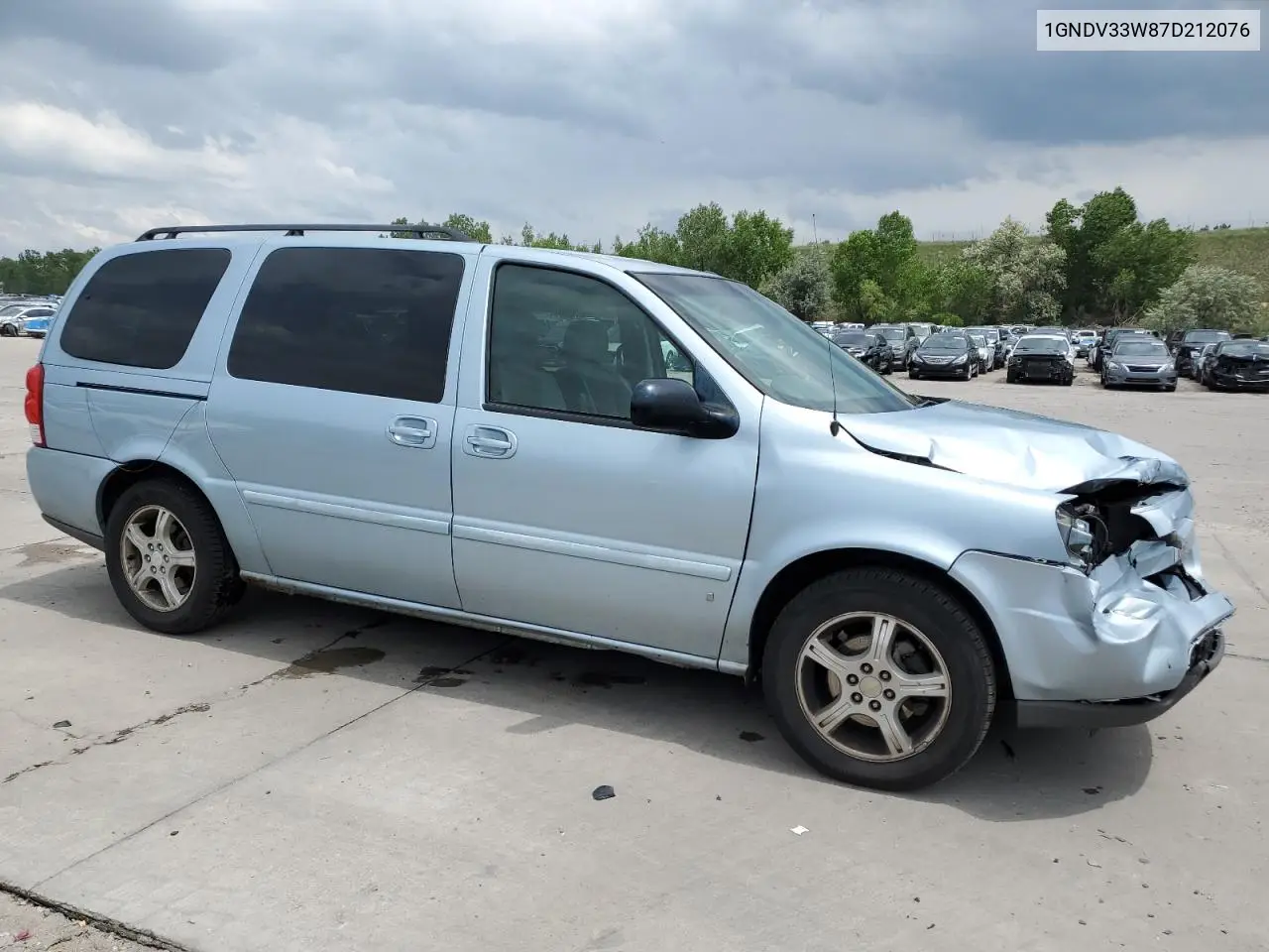 2007 Chevrolet Uplander Lt VIN: 1GNDV33W87D212076 Lot: 59703395