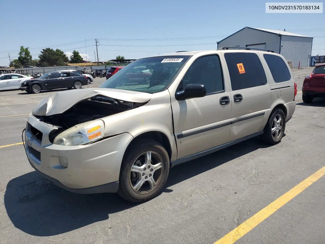2007 Chevrolet Uplander Ls VIN: 1GNDV23157D183134 Lot: 61089535