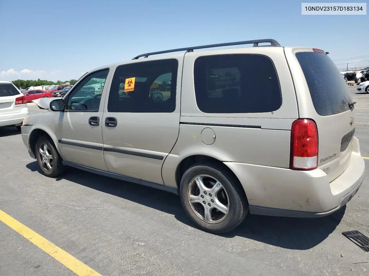 2007 Chevrolet Uplander Ls VIN: 1GNDV23157D183134 Lot: 61089535