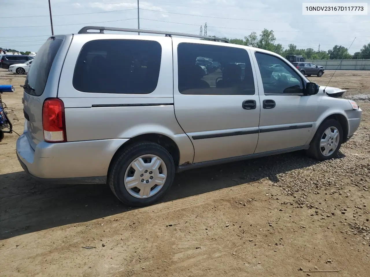 2007 Chevrolet Uplander Ls VIN: 1GNDV23167D117773 Lot: 61465035