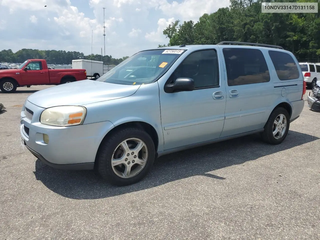 2007 Chevrolet Uplander Lt VIN: 1GNDV33147D131158 Lot: 62756515