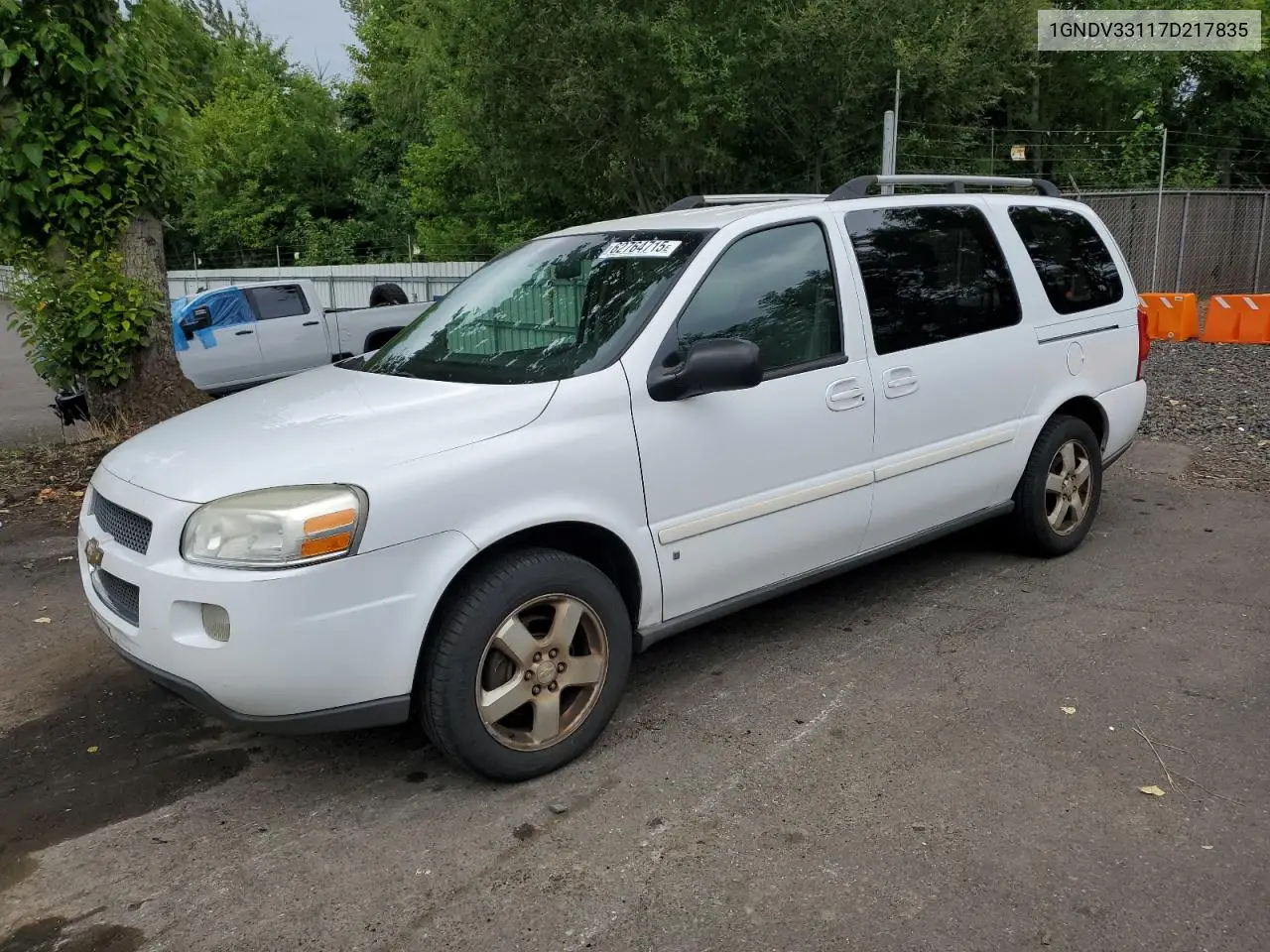2007 Chevrolet Uplander Lt VIN: 1GNDV33117D217835 Lot: 62764715